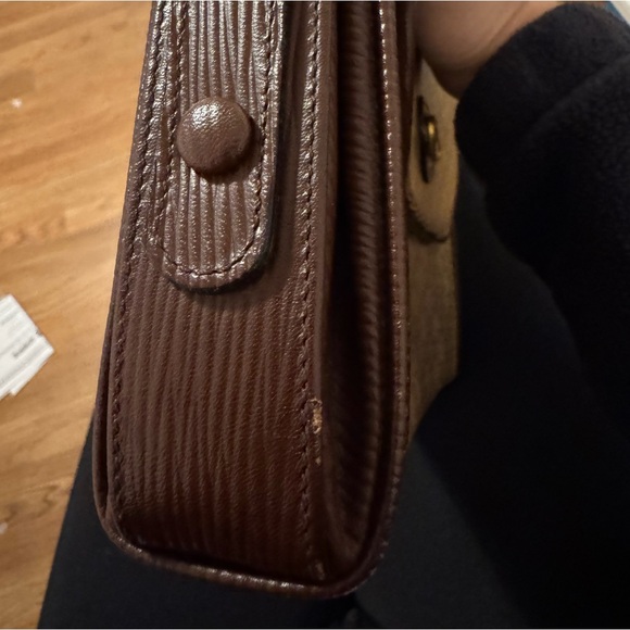 CELINE Macadam Blason Triomphe Leather Shoulder Bag - Picture 12 of 14